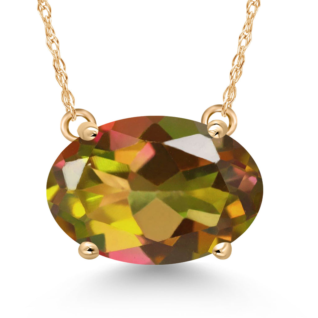 Mango Mystic Topaz_Pendant in 14K Yellow Gold