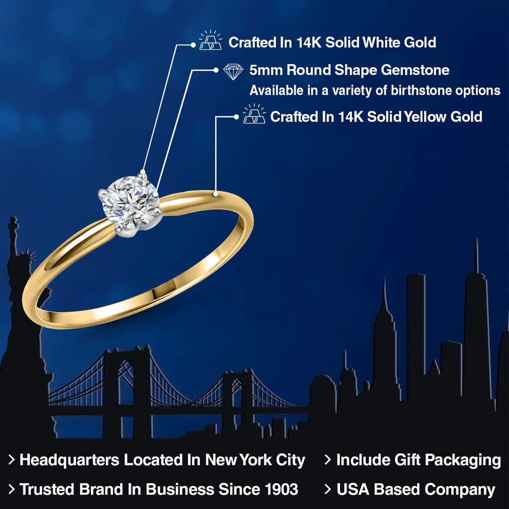 Ring in 14K Two Tone Gold