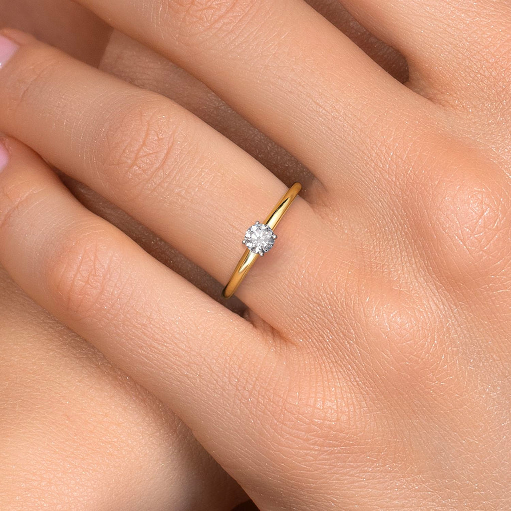 Ring in 14K Two Tone Gold