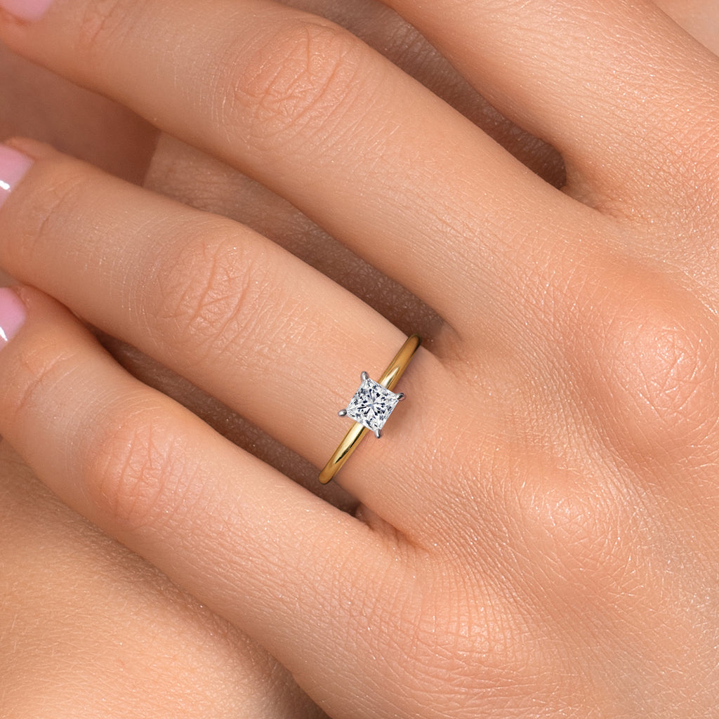 Ring in 14K Two Tone Gold
