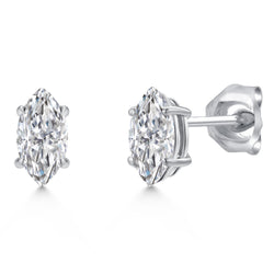 Earrings in 14K White Gold
