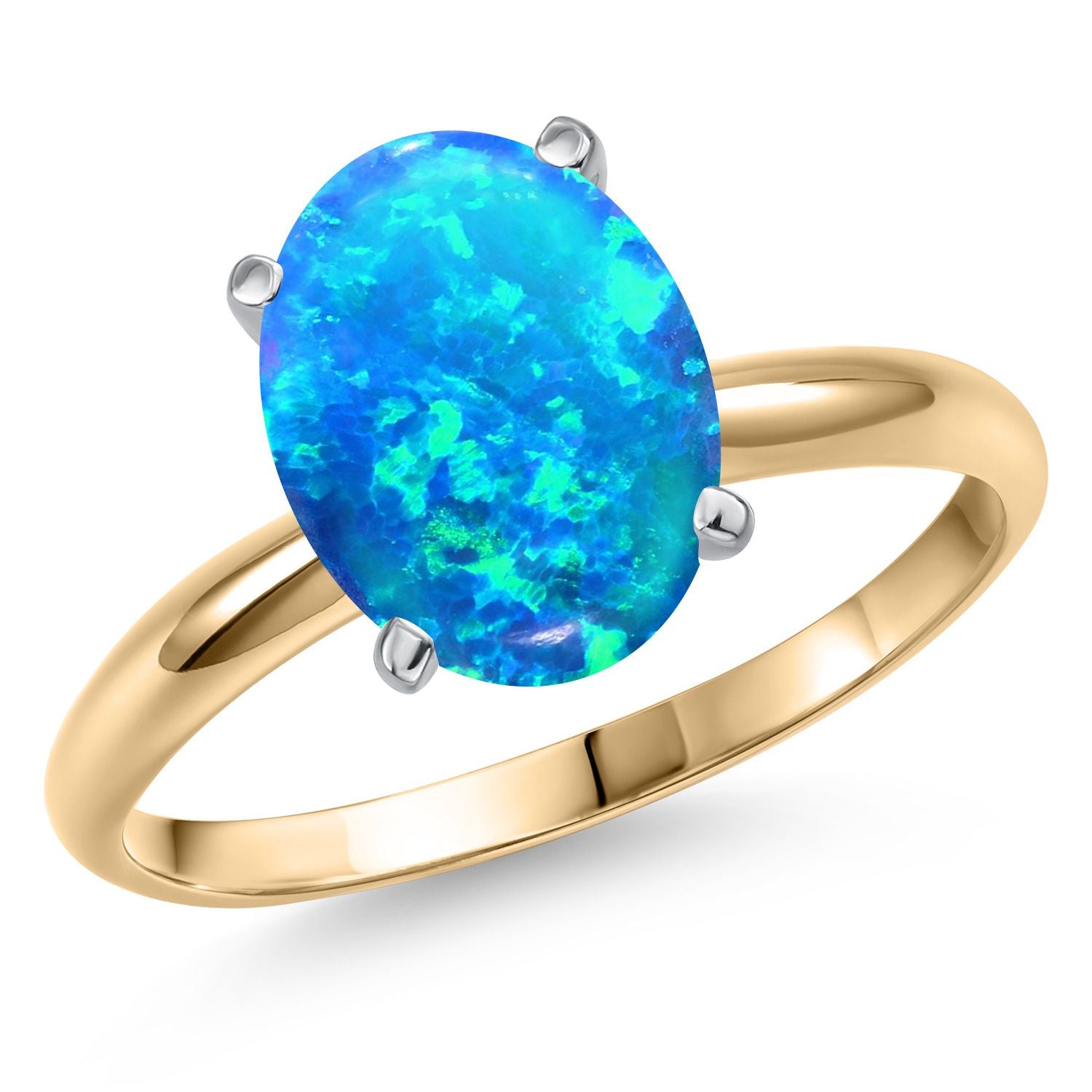 Ring in 14K Two Tone Gold