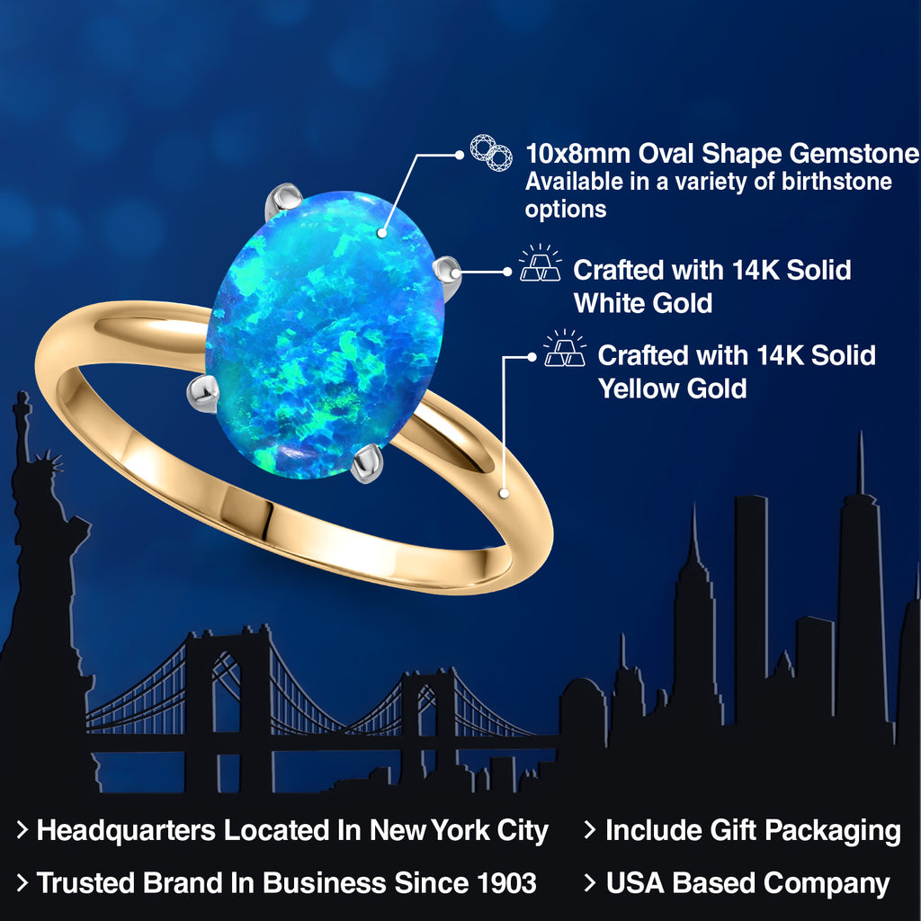 Ring in 14K Two Tone Gold