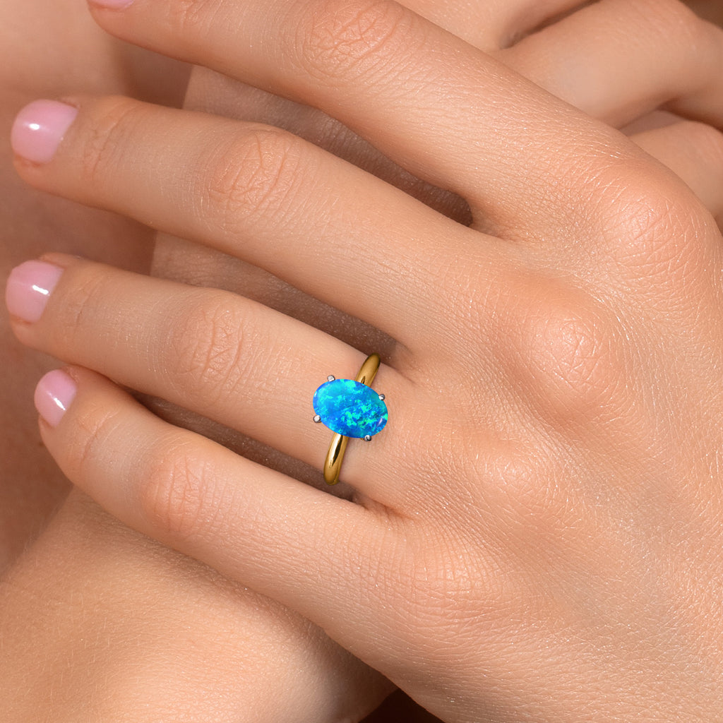 Ring in 14K Two Tone Gold