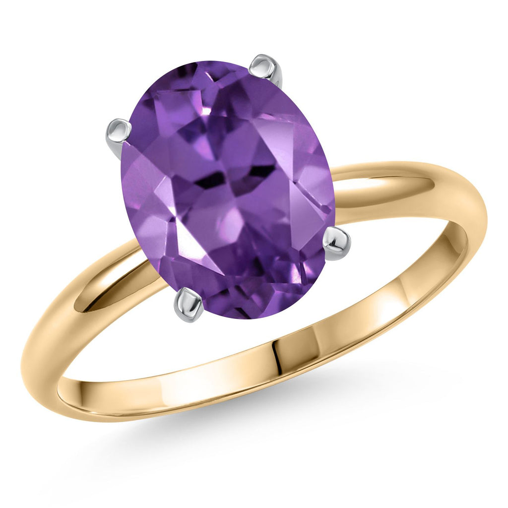 Amethyst - February_7_Ring in 14K Two Tone Gold
