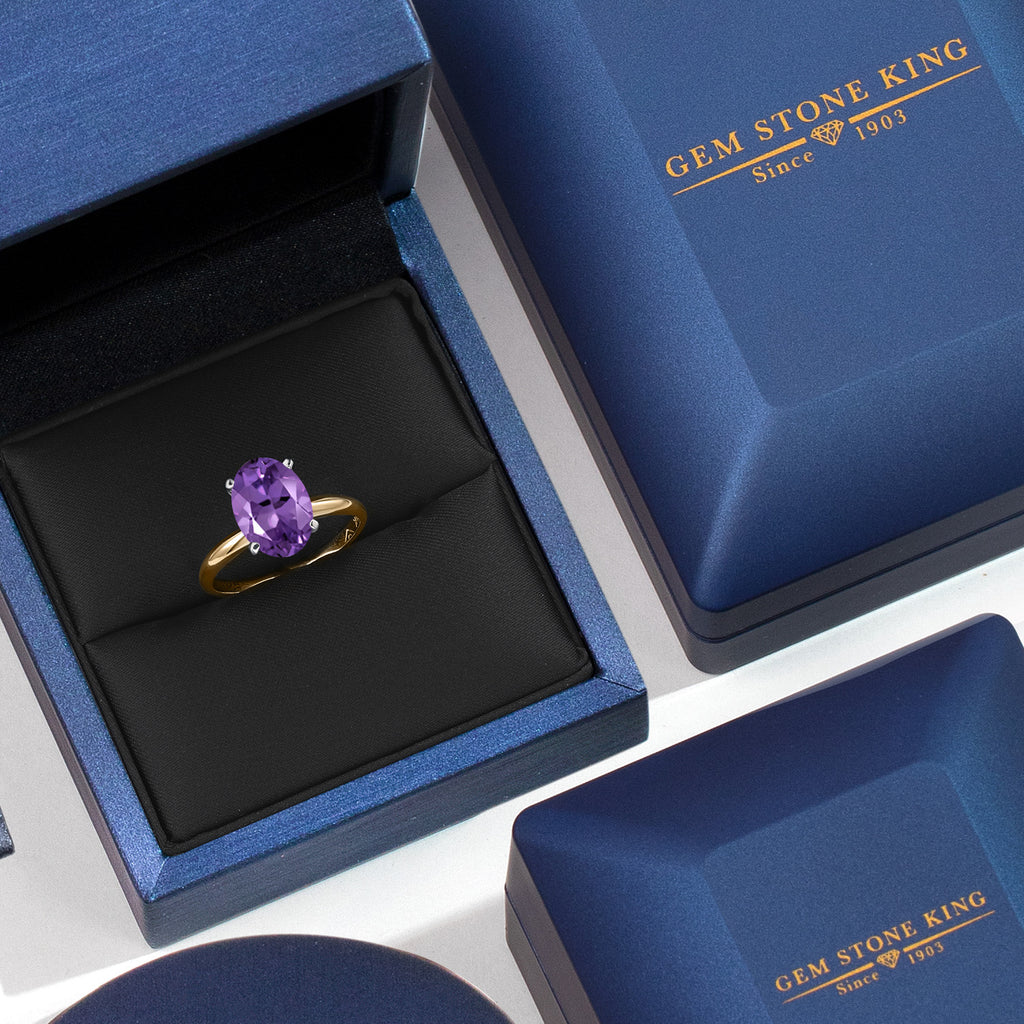 Amethyst - February_7_Ring in 14K Two Tone Gold