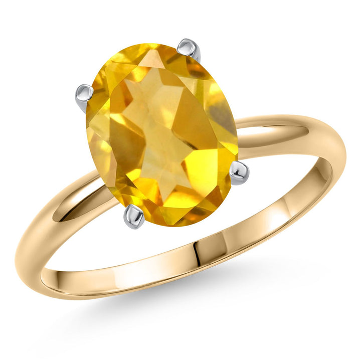 Citrine - November_5_Ring in 14K Two Tone Gold