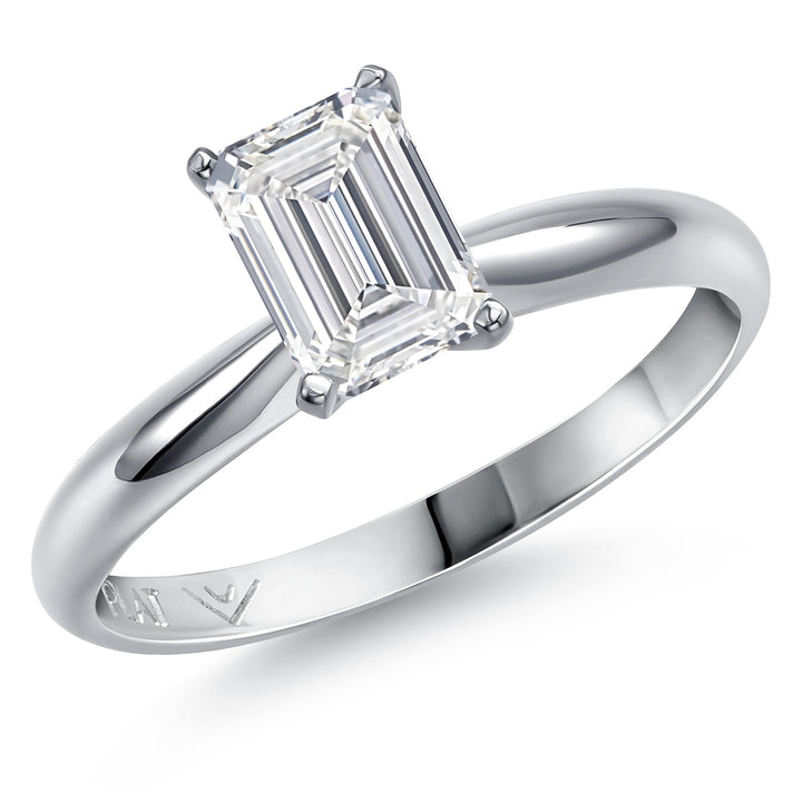 Emerald Cut_1.50 Carat_5_Ring in Platinum