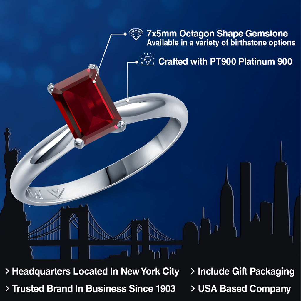 Garnet - January_6_Ring in Platinum