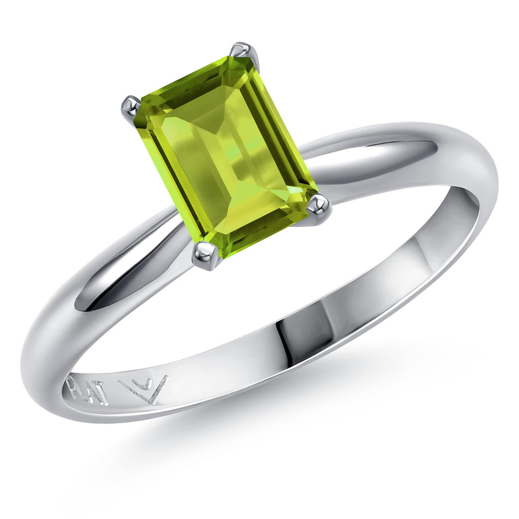 Peridot - August_7_Ring in Platinum