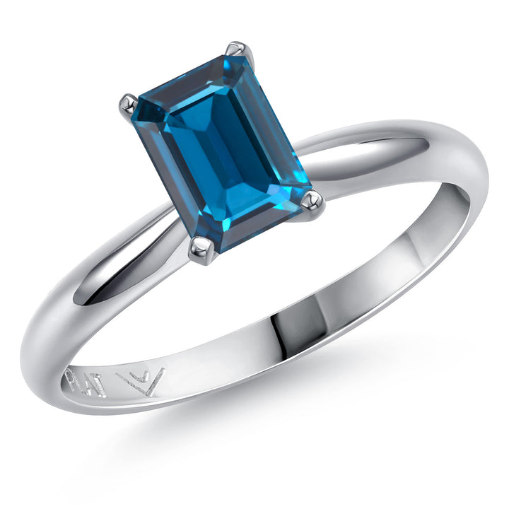 London Blue Topaz - November_5_Ring in Platinum