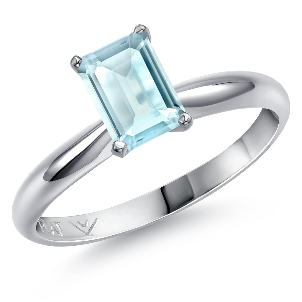 Sky Blue Topaz - November_9_Ring in Platinum