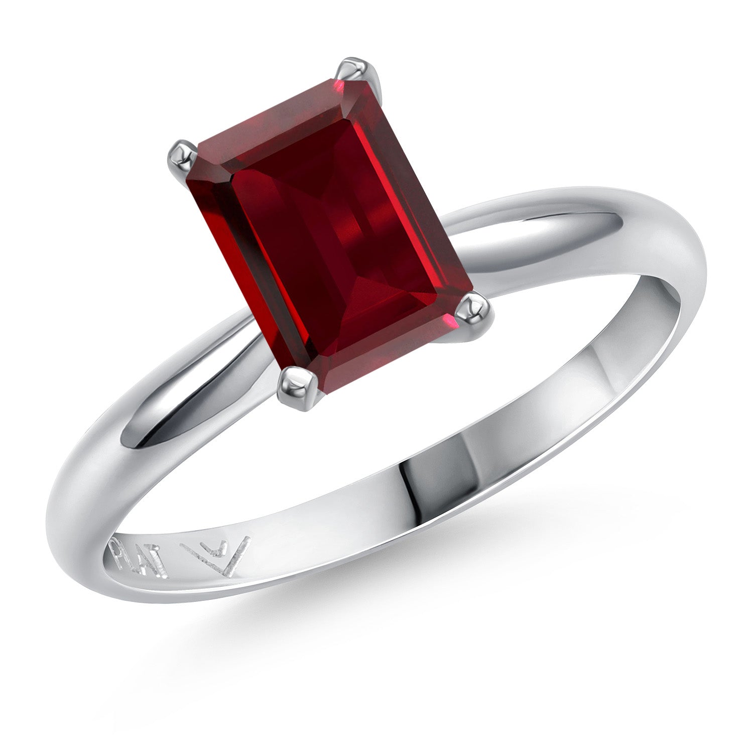 Garnet - January_7_Ring in Platinum