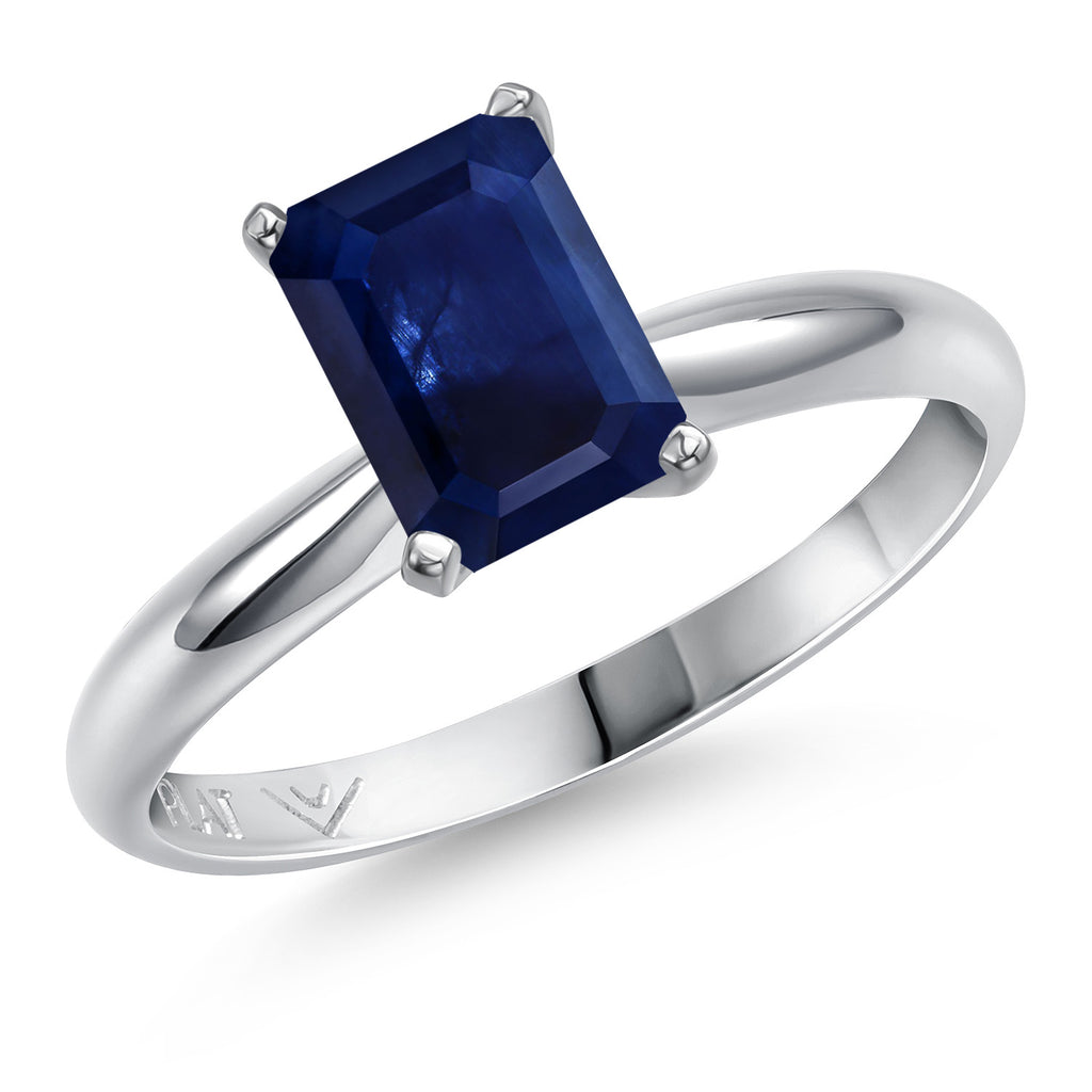 Blue Sapphire - September_8_Ring in Platinum