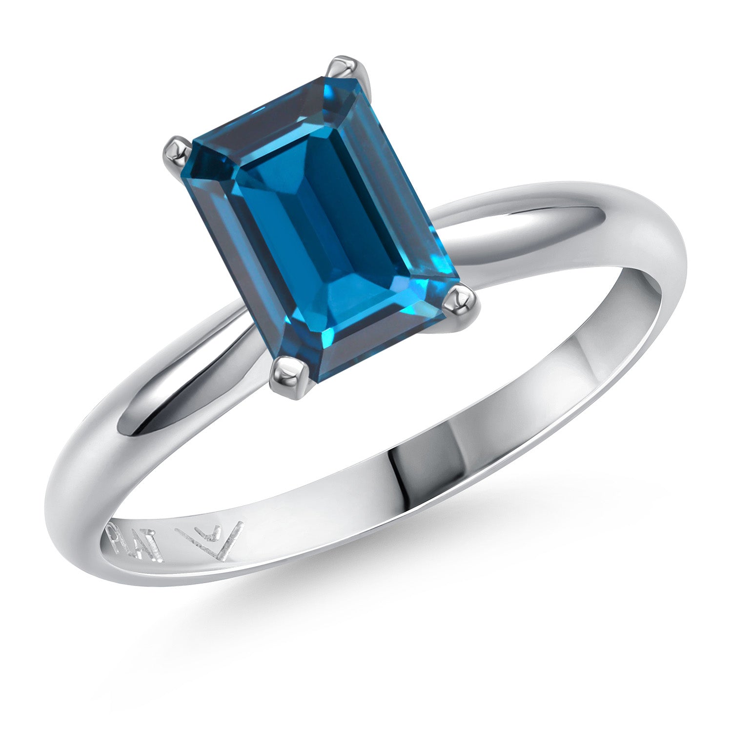 London Blue Topaz - November_7_Ring in Platinum