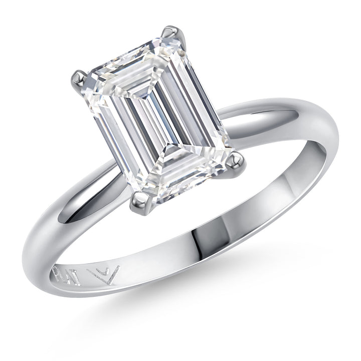 Emerald Cut_3.00 Carat_5_Ring in Platinum
