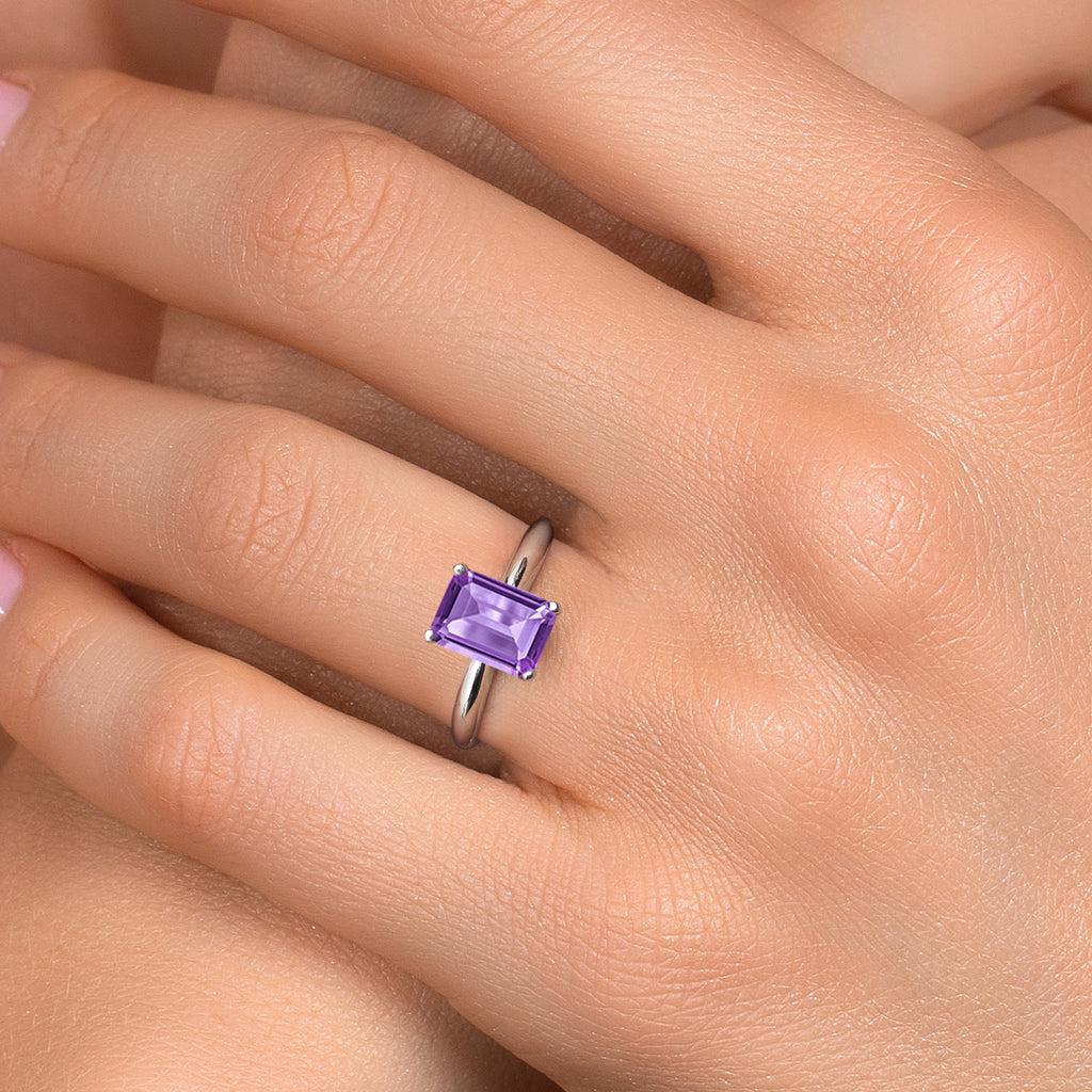 Amethyst_Ring in Platinum