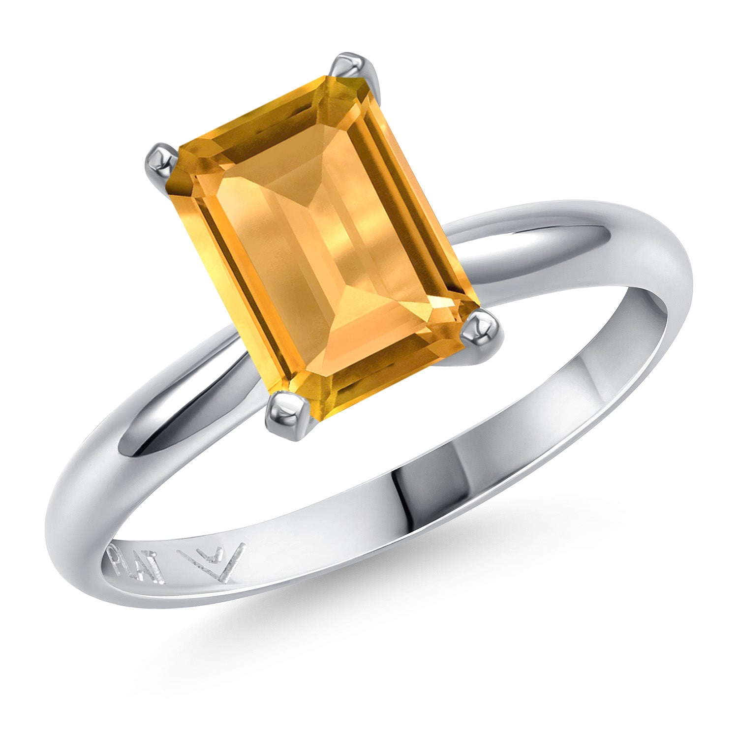 Citrine - November_9_Ring in Platinum