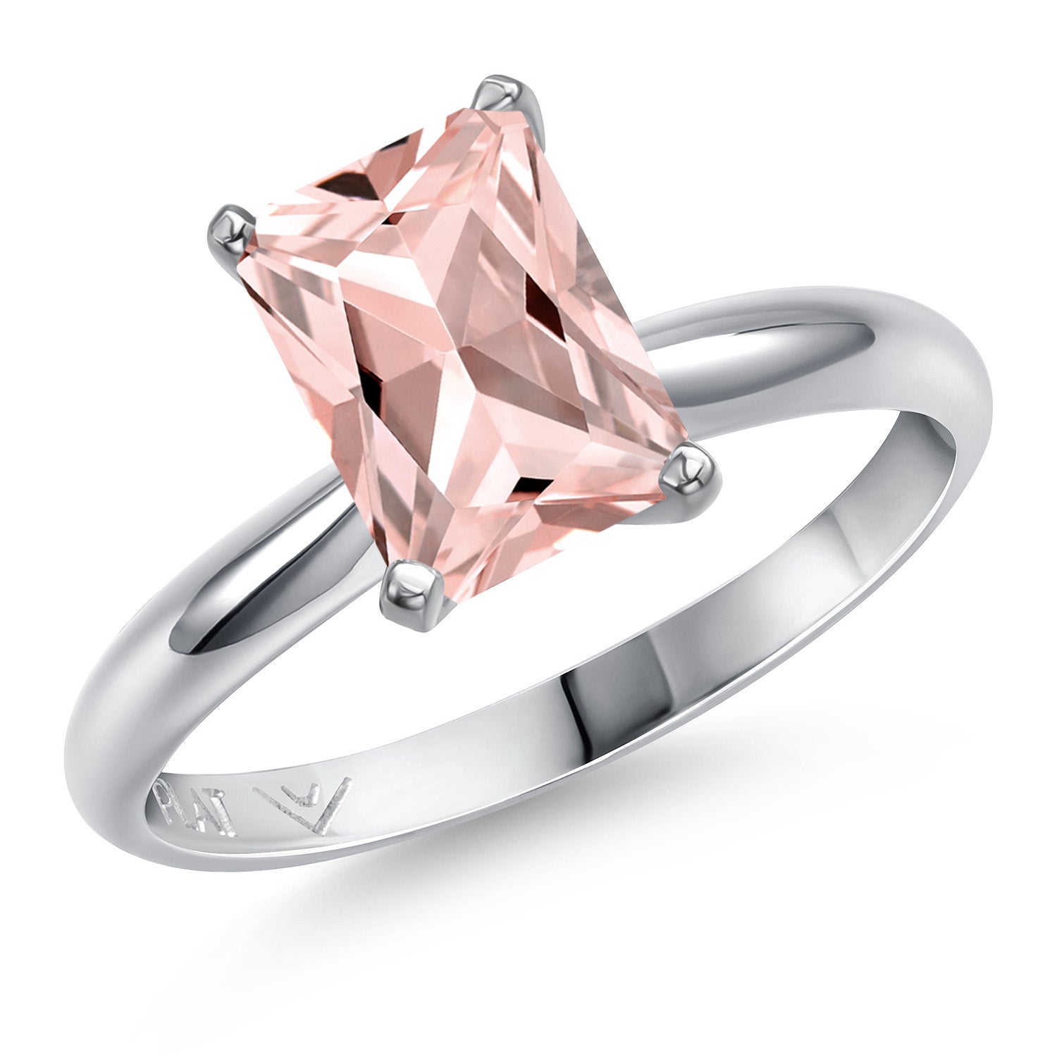 Nano Morganite - October_9_Ring in Platinum