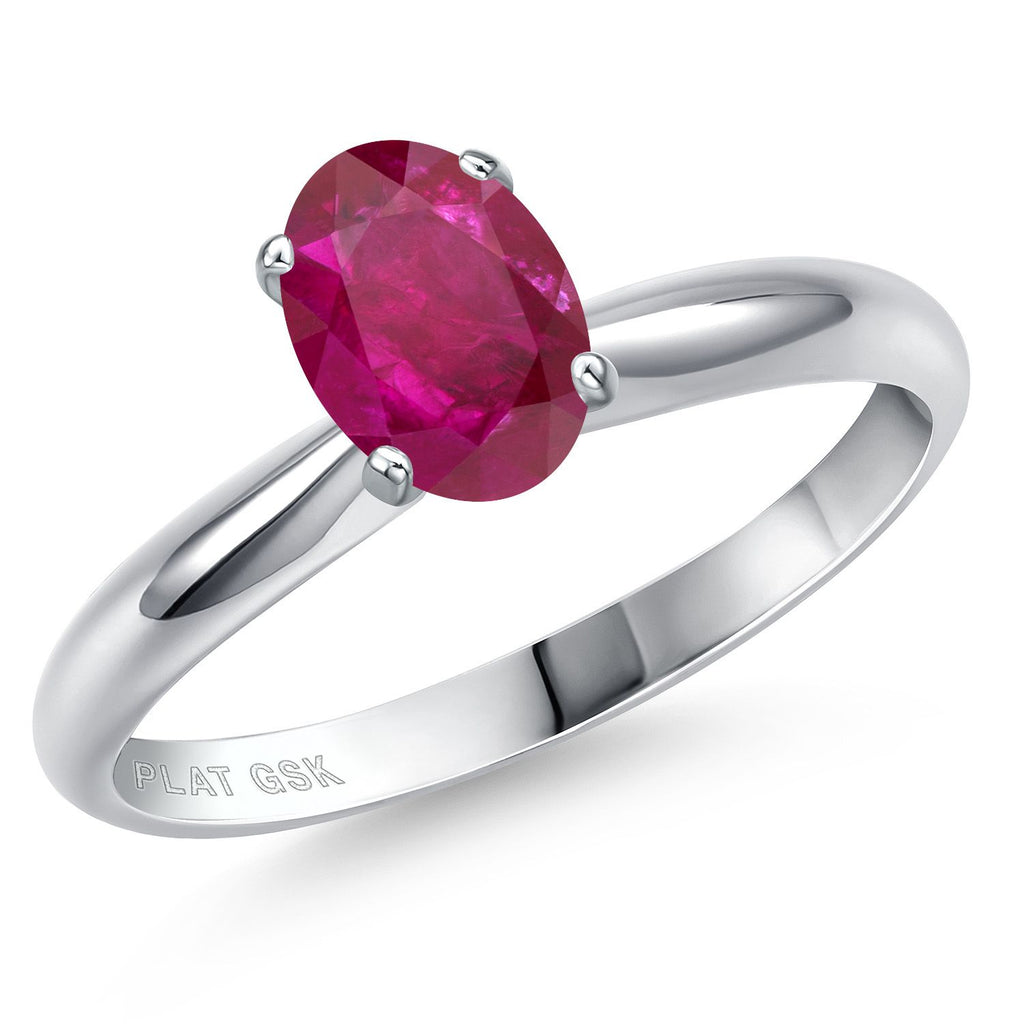 African Ruby - July_7_Ring in Platinum