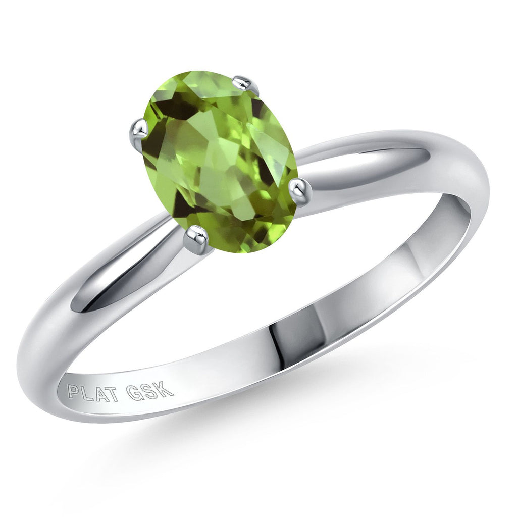 Peridot - August_9_Ring in Platinum