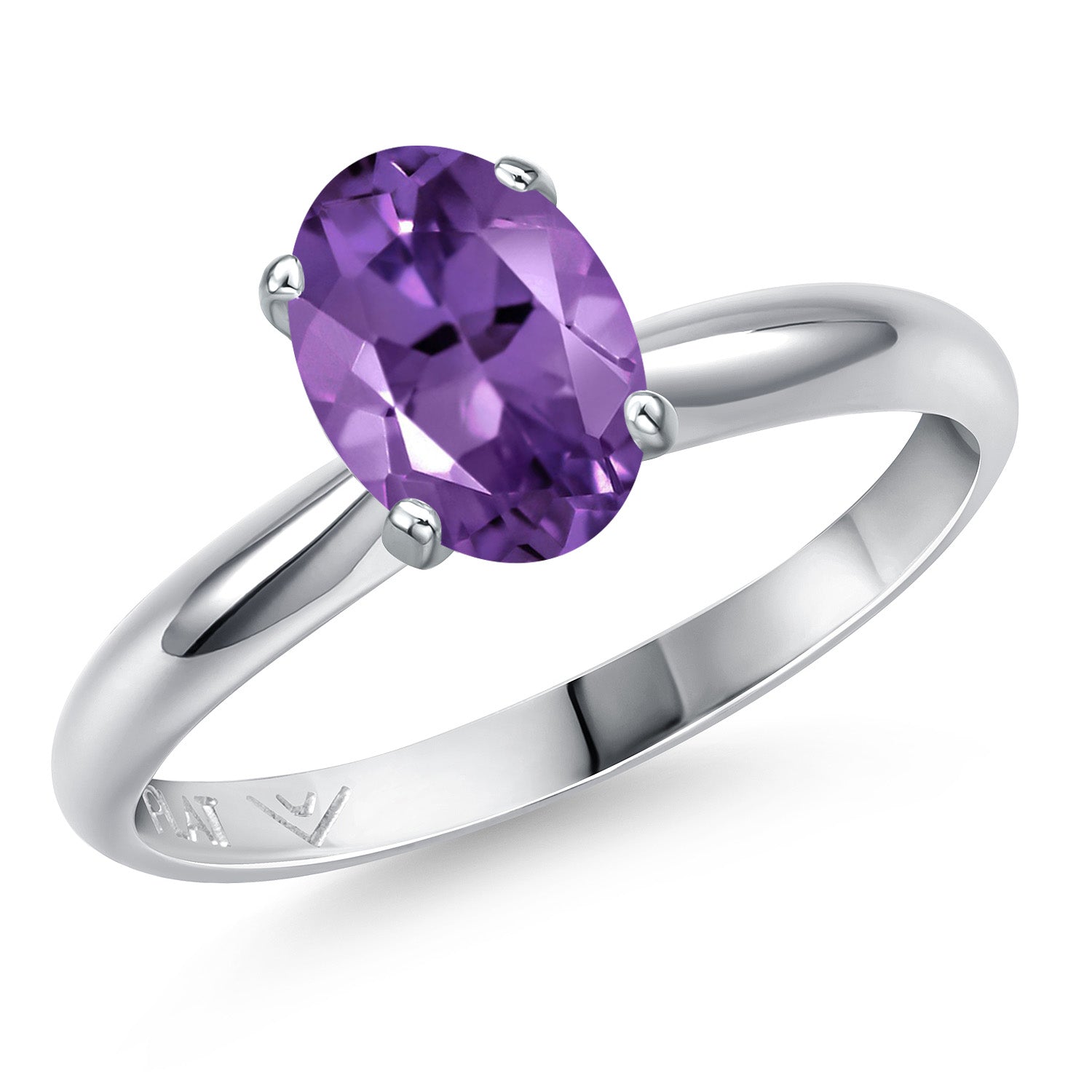 Amethyst - February_9_Ring in Platinum
