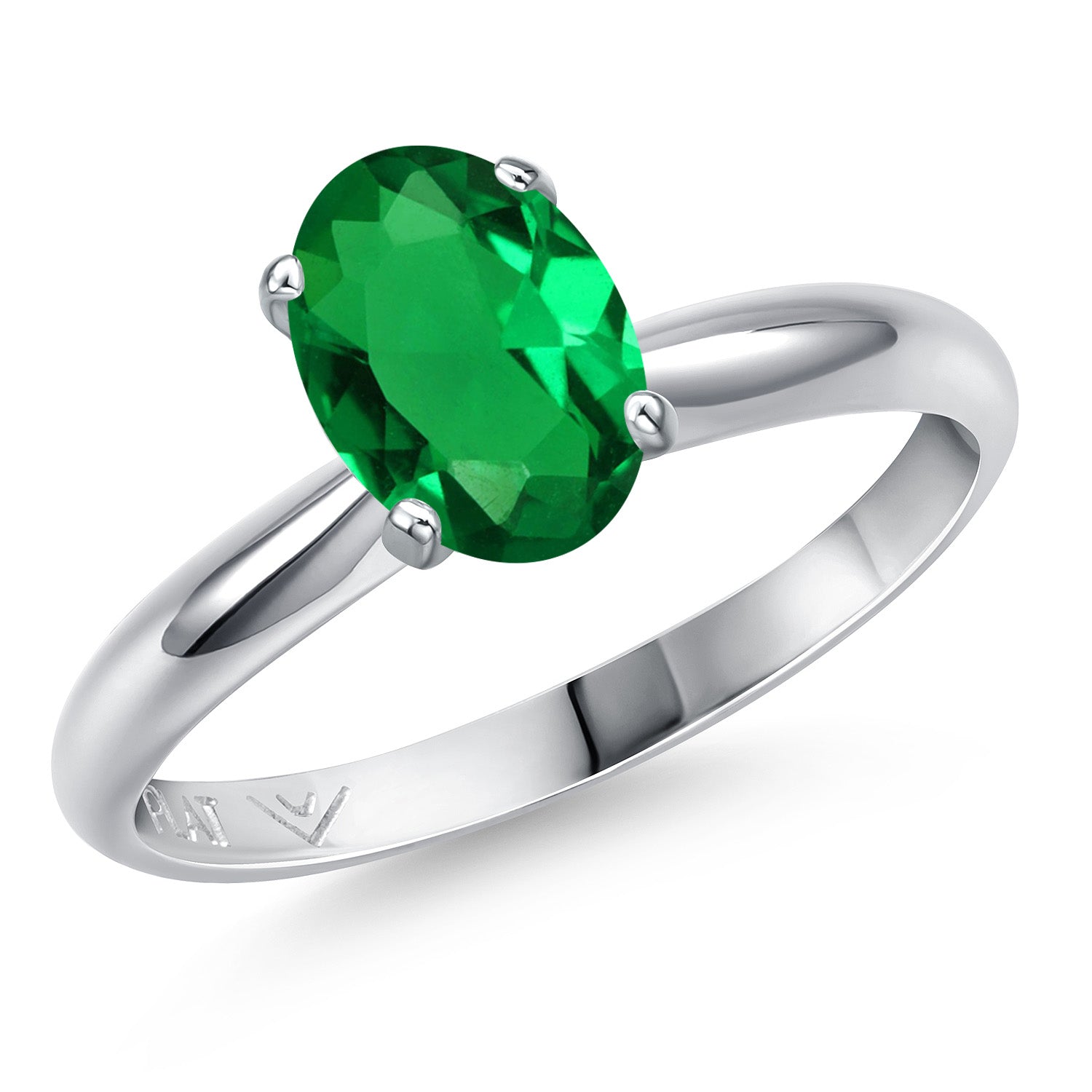 Nano Emerald - May_7_Ring in Platinum
