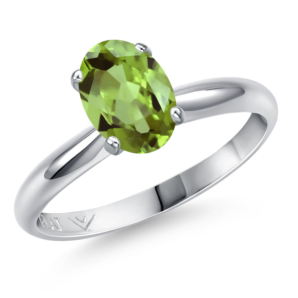 Peridot - August_7_Ring in Platinum