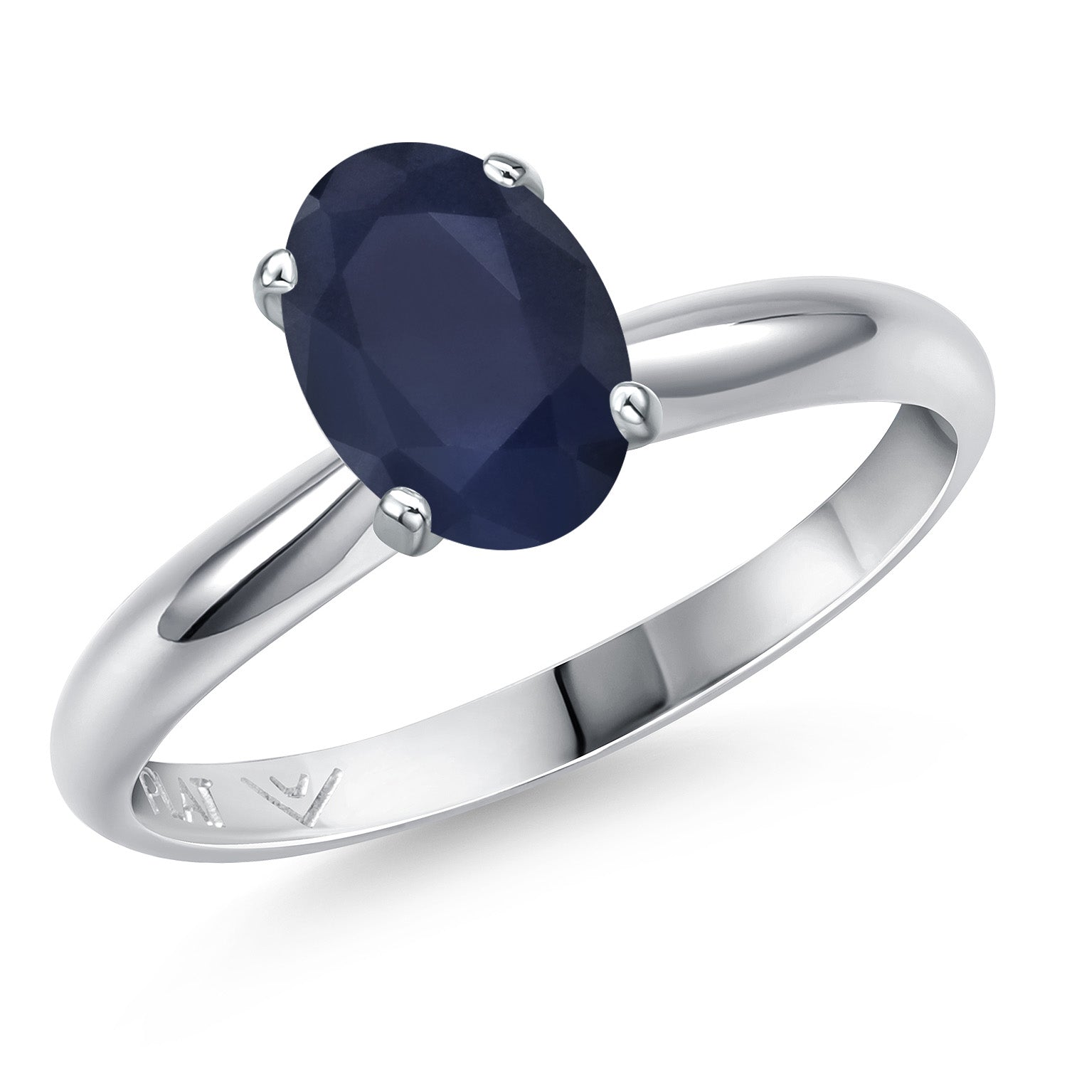 Blue Sapphire - September_8_Ring in Platinum