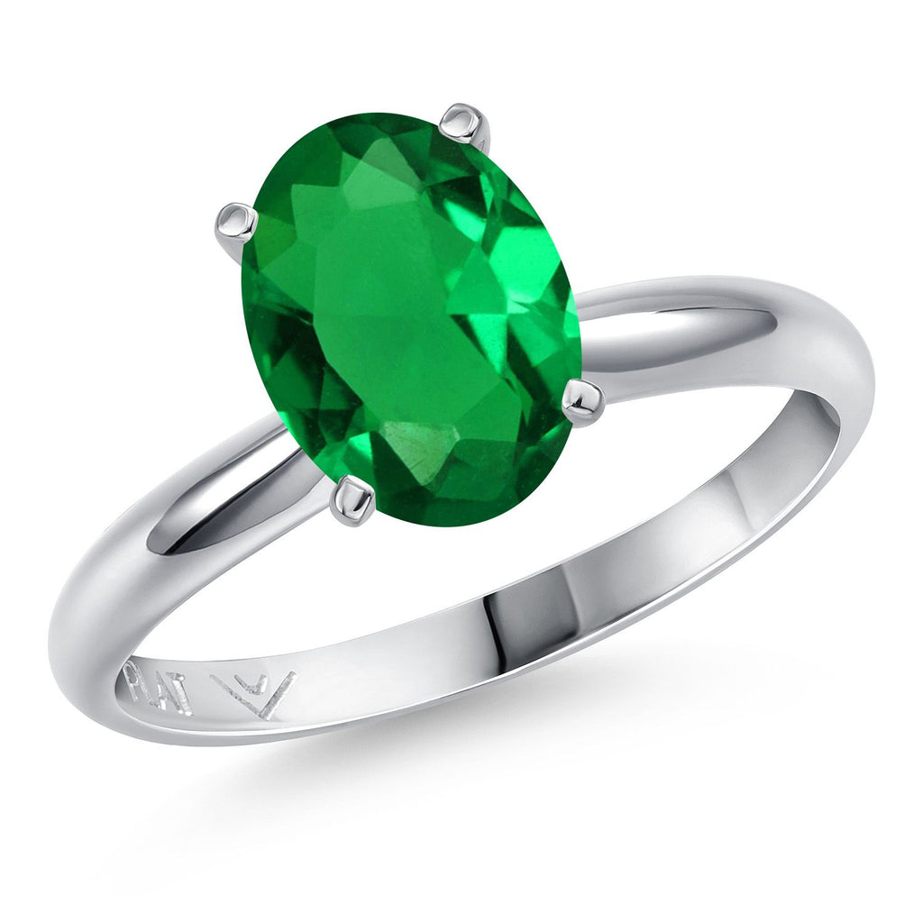 Nano Emerald - May_7_Ring in Platinum