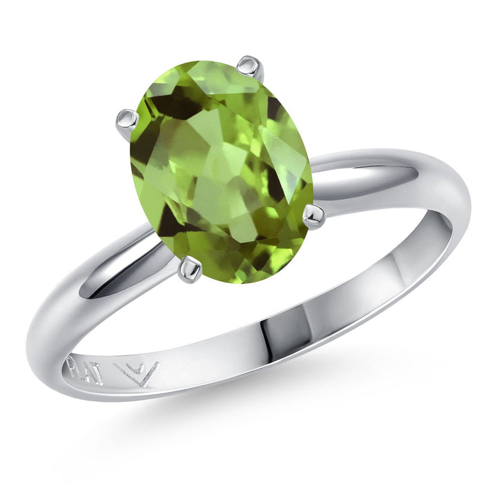 Peridot - August_5_Ring in Platinum