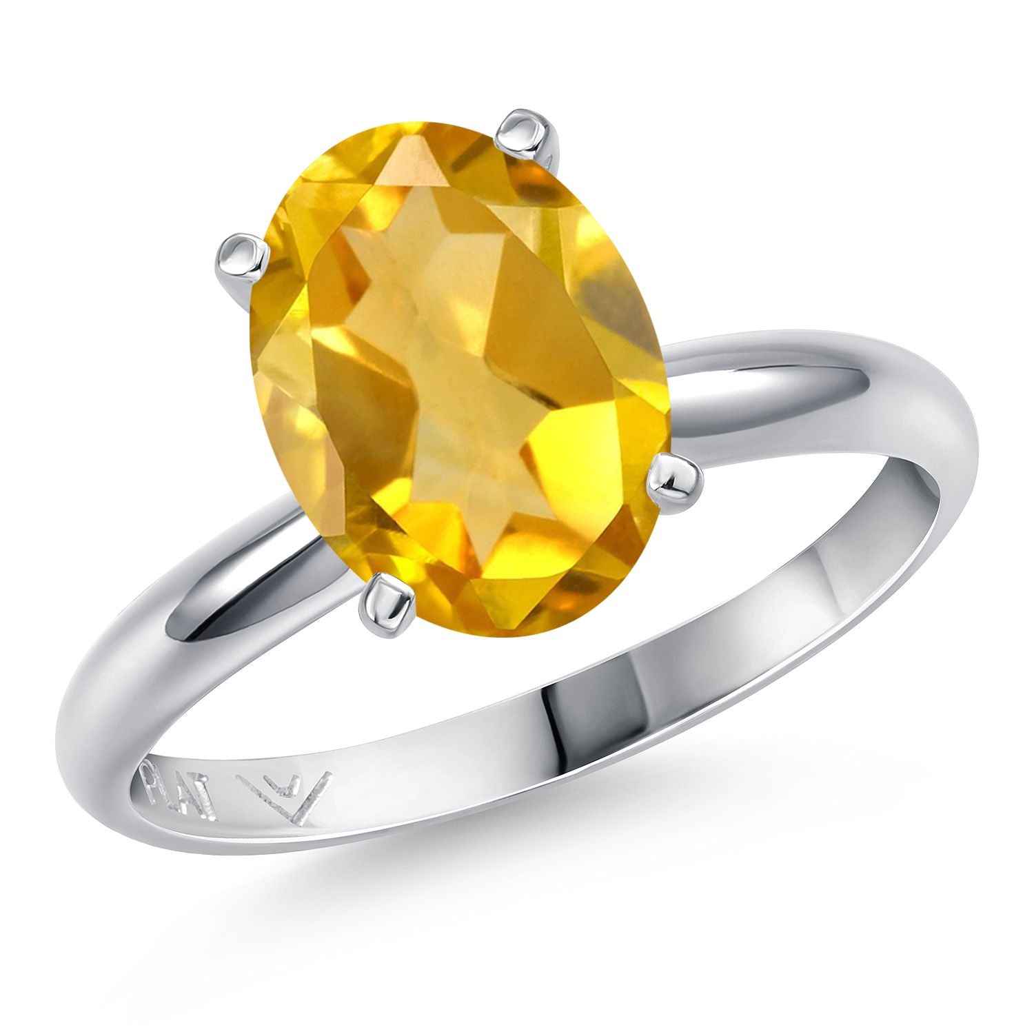 Citrine - November_5_Ring in Platinum
