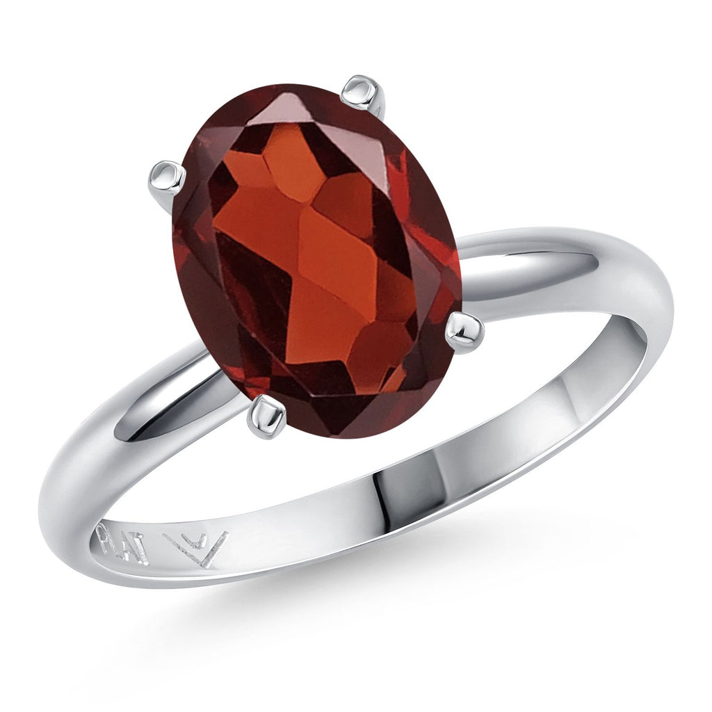Garnet - January_8_Ring in Platinum