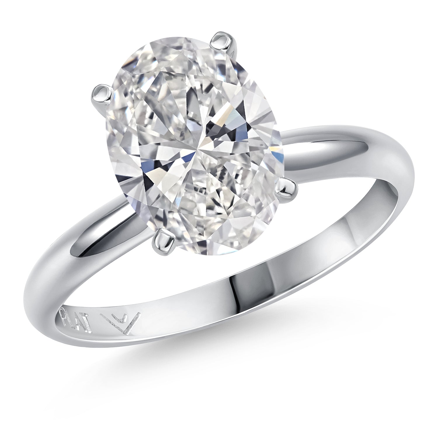Lab Grown Diamond 2 Ct IGI Certified_6_Ring in Platinum