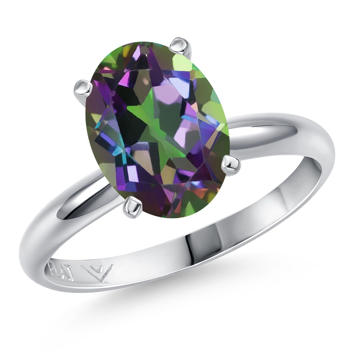 Green Mystic Quartz_5_Ring in Platinum