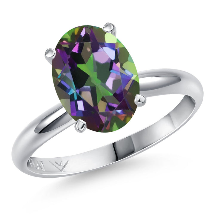 Green Mystic Quartz_6_Ring in Platinum