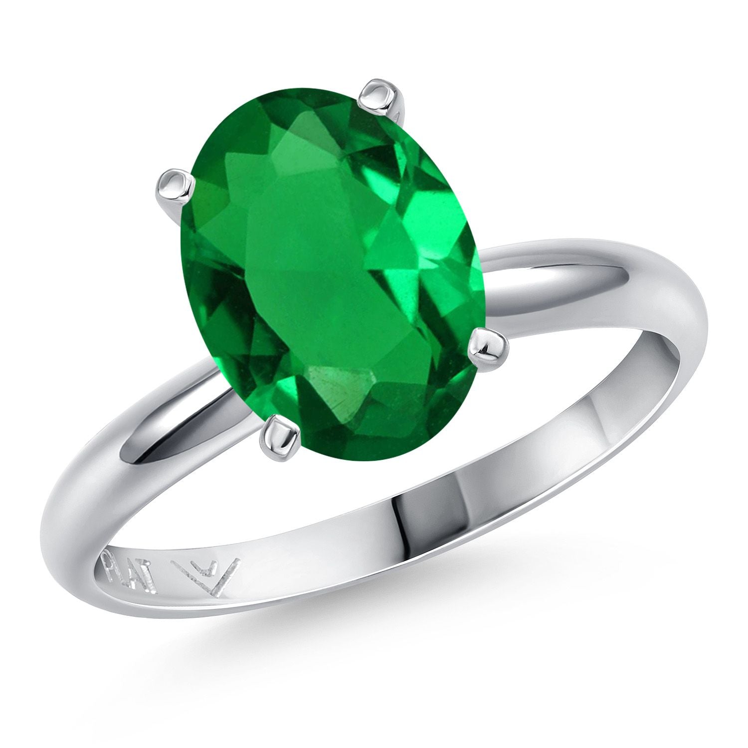 Nano Emerald - May_6_Ring in Platinum