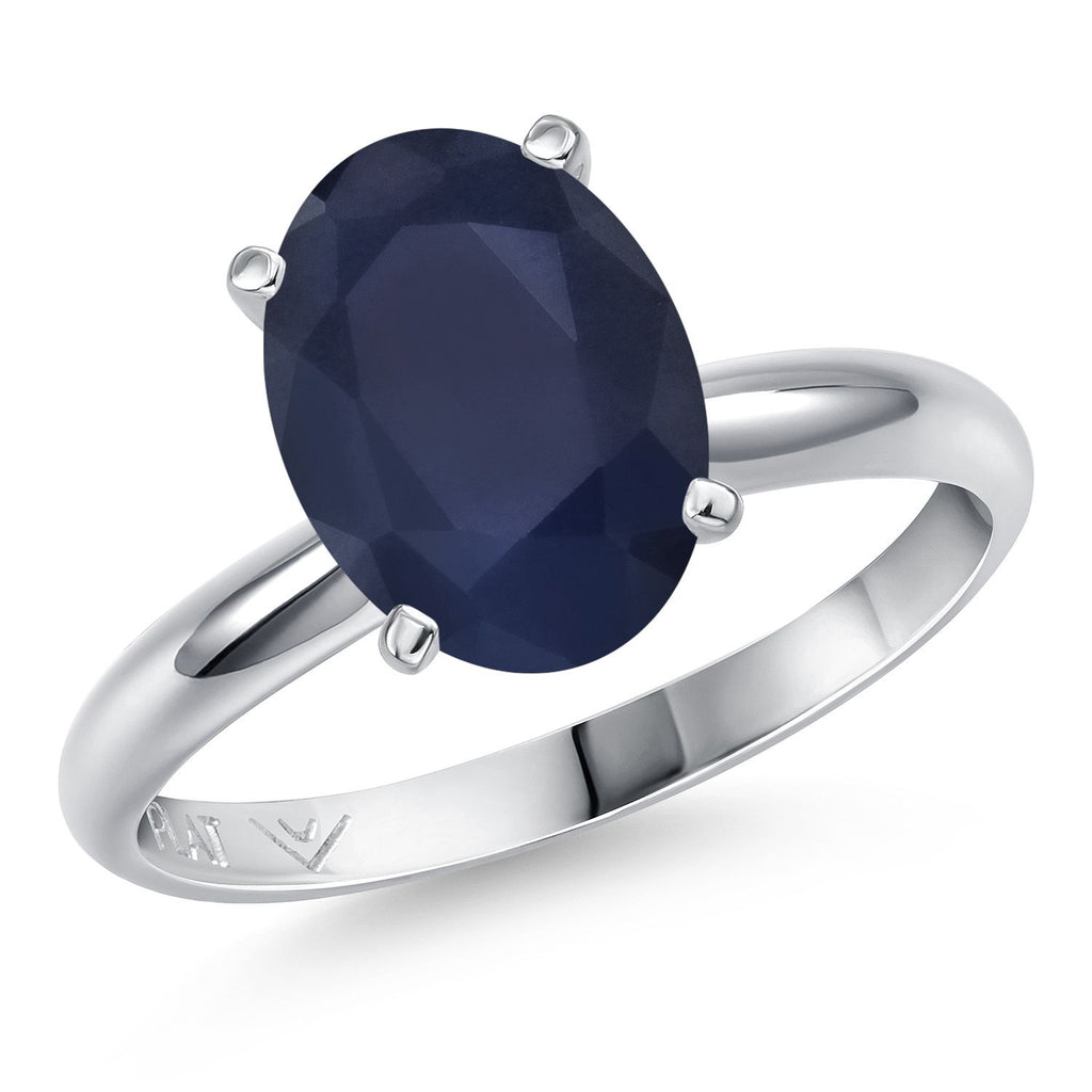 Blue Sapphire - September_5_Ring in Platinum