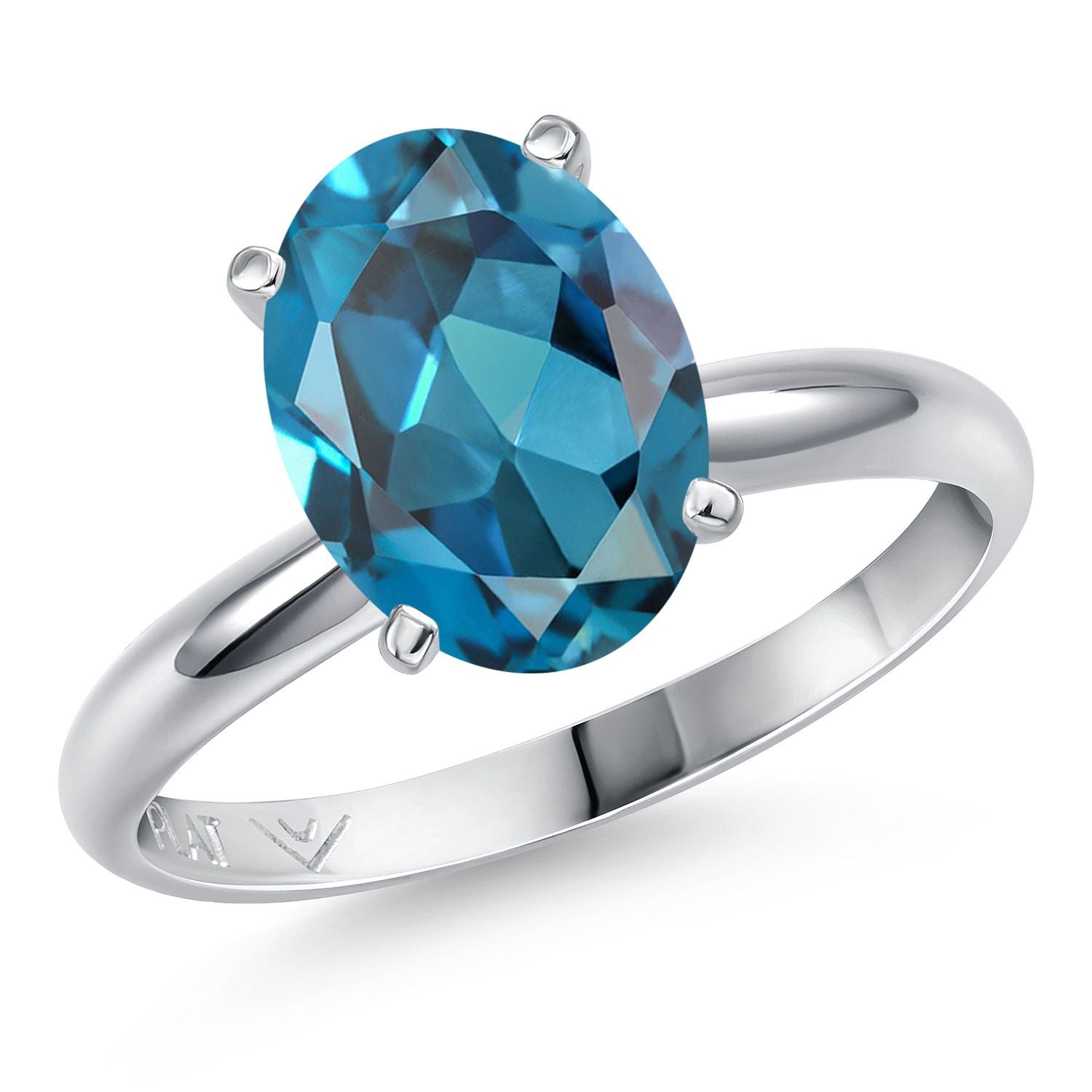 London Blue Topaz - November_6_Ring in Platinum