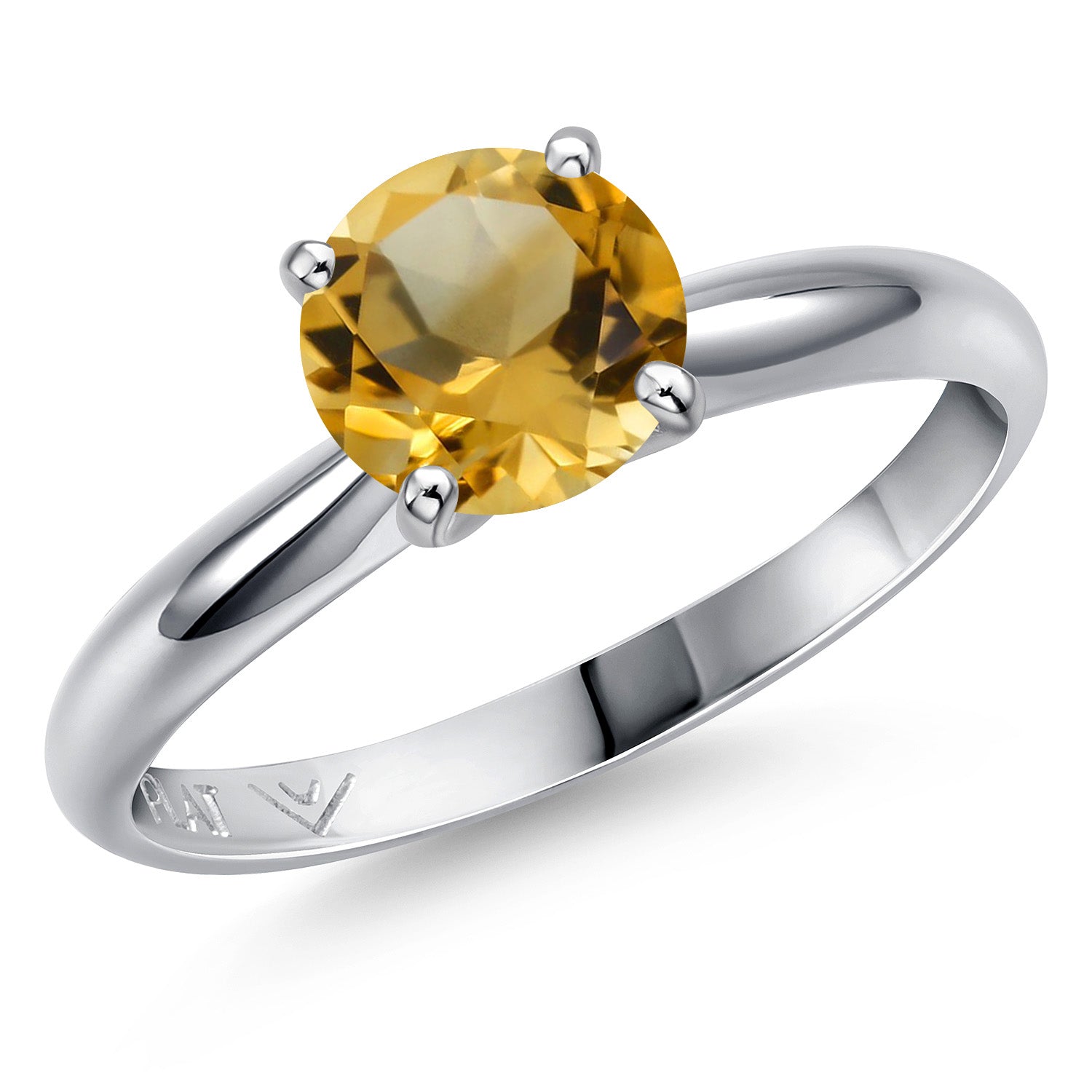 Citrine - November_8_Ring in Platinum