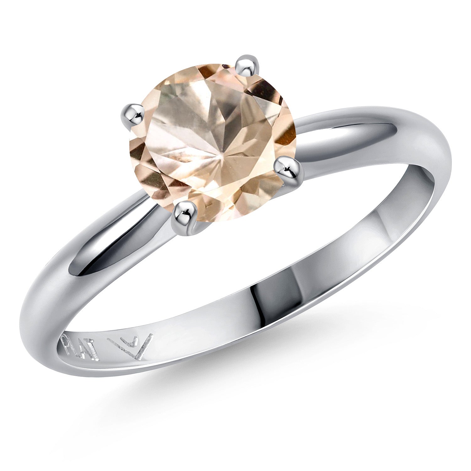 Morganite - October_9_Ring in Platinum