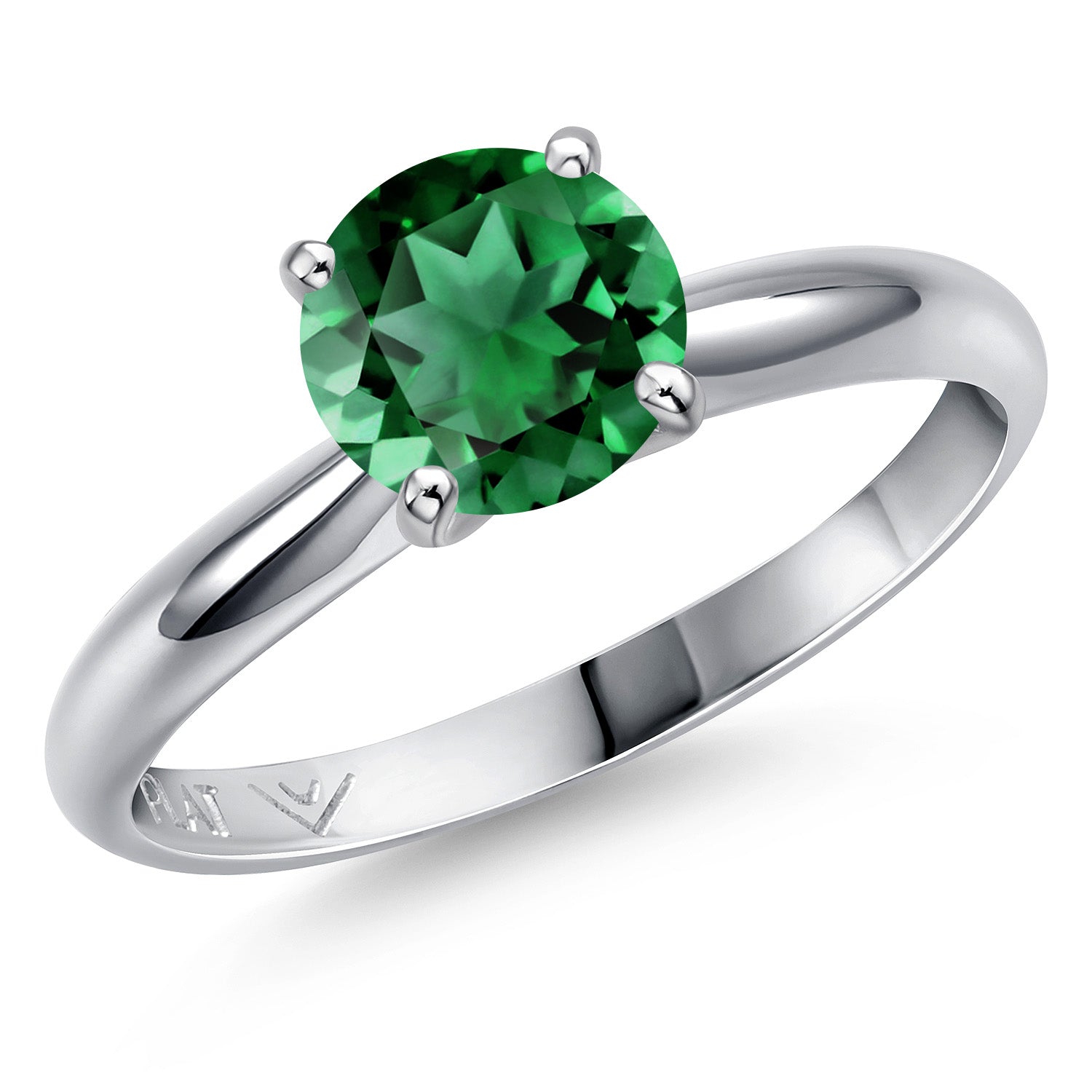 Nano Emerald - May_9_Ring in Platinum