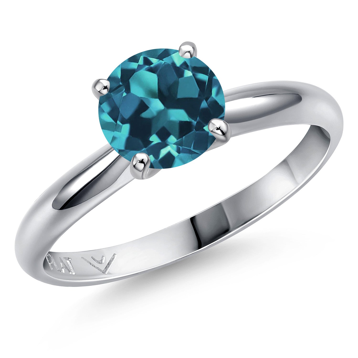 London Blue Topaz - November_9_Ring in Platinum