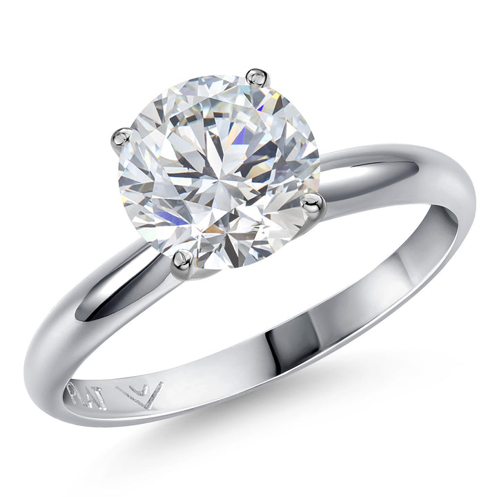 Round Cut_2.00 Carat_5_Ring in Platinum
