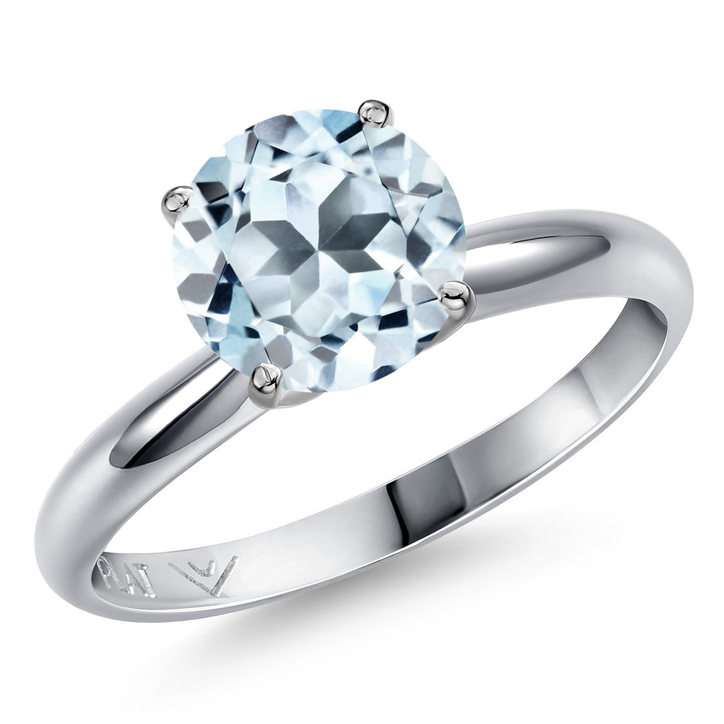 Sky Blue Topaz - November_5_Ring in Platinum