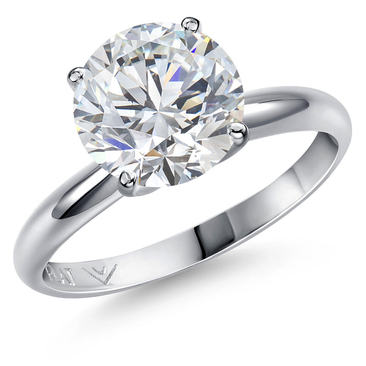 Round Cut_3.00 Carat_5_Ring in Platinum