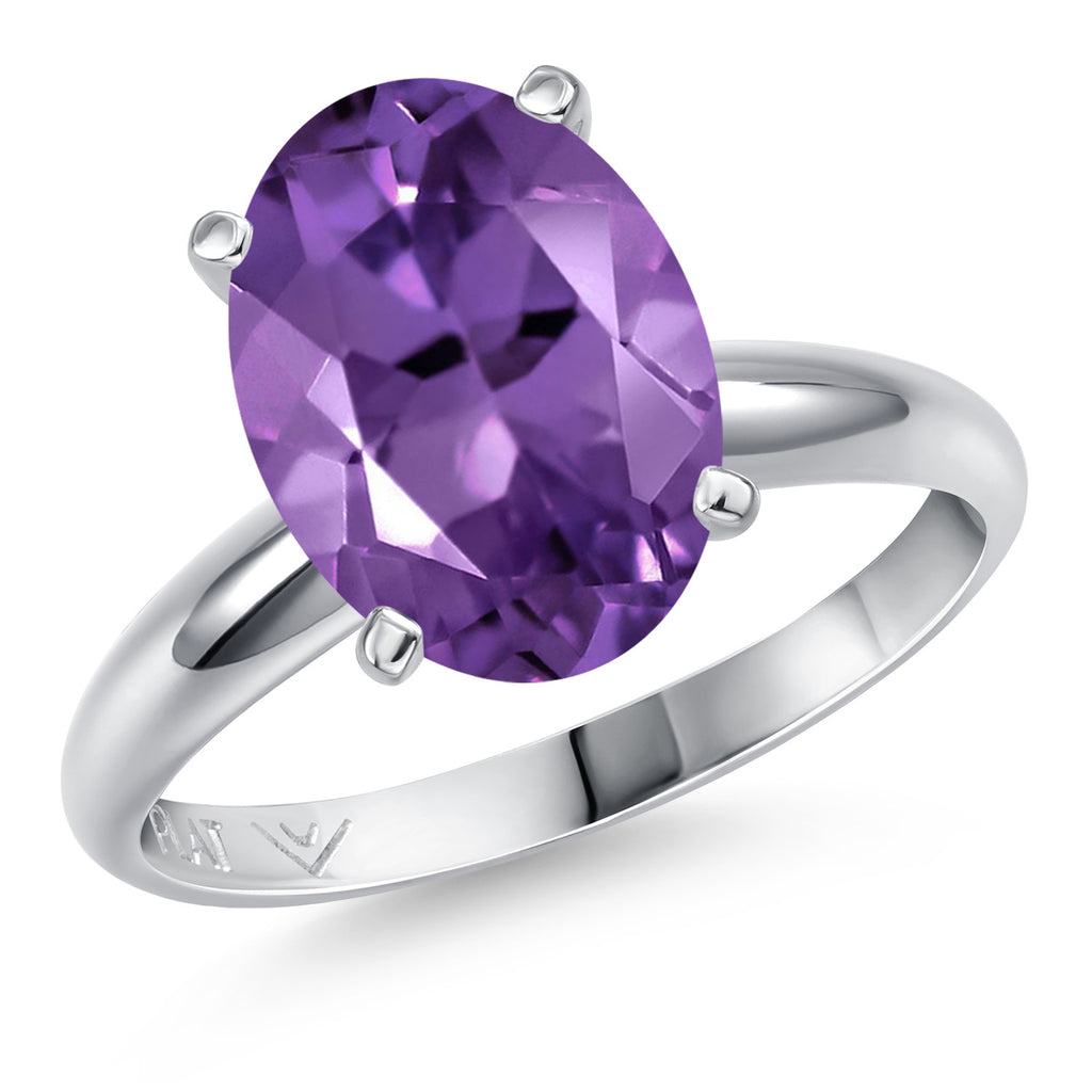 Amethyst - February_8_Ring in Platinum