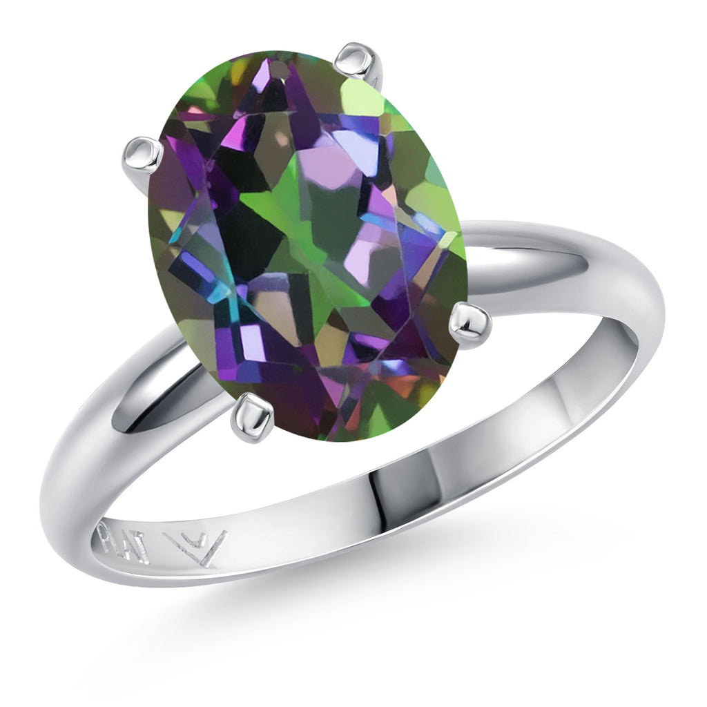 Green Mystic Quartz_9_Ring in Platinum