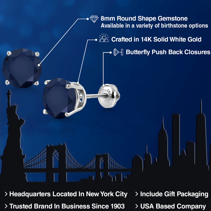 Earrings in 14K White Gold