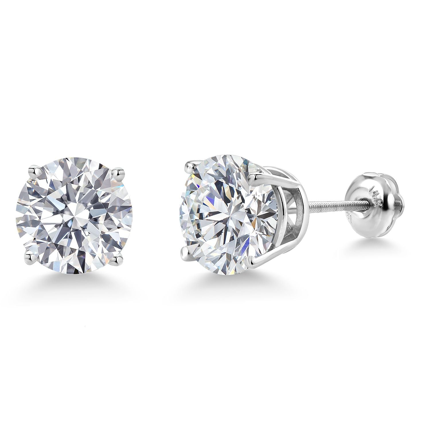 6.00 Carat - IGI Certified_14K White Gold_Earrings in 14K White Gold